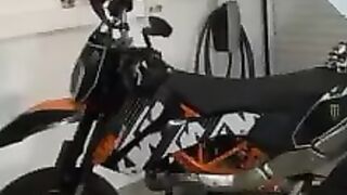 dani 49 asked moisa robert to fuck the motorcycle and it was said that if she is futi