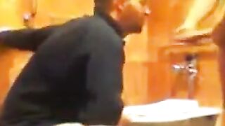 Bareback Seeding in a Public Restroom
