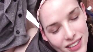Snow Day Creampie with College Babe