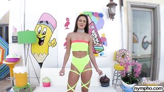 NYMPHO Cute teenie Catalina Ossa loves creampies