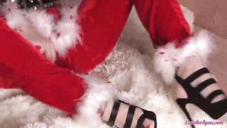 Man Hard Rough Fucks Lusty Elf after Hot Oral Sex on Christmas and