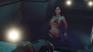 GTA V two beauty Lesbo Strippers Lapdance point of watch Modded