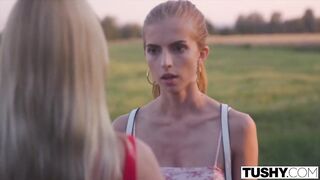 TUSHY Anal-obsessed Emelie seduces her roommates' rich dad