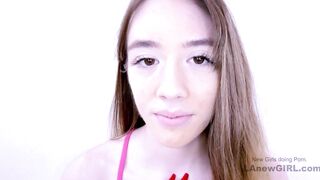 Sweet 19 yo barely legal Yo gets to deeply enjoy big dick