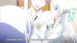 Schoolgirls are having Fun with their Classmate / Japanese three Way /