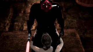Rey Nailed by Darth Maul Star Wars Porn FELLATIO, Tied Up, Doggy