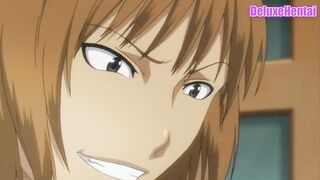 Uncensored Anime mom in School Uniform Plowed Virgin Friend while her Son