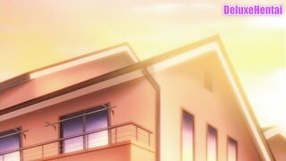 Uncensored Anime mom in School Uniform Plowed Virgin Friend while her Son