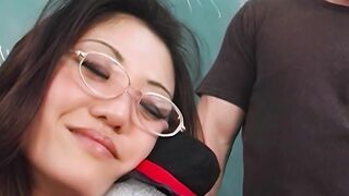 Beautiful Petite Asian Kaiya Lynn Gets Her Xmas Bonus In Her Wet Pussy