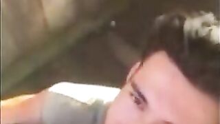Cute Latin Hunk Sucks Big Cock and Eats Cum