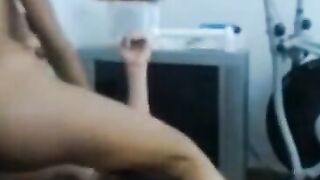 Black Amateur Couple's Titty Fuck Session