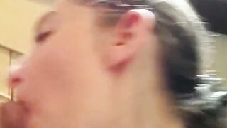 Brittany and Tanya's Amateur Blowjob and Cum Play 2