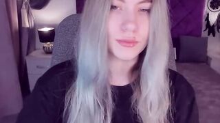 Tattooed Ukrainian teen SimaDark poses naked on solowebcam show