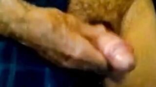 Amateur Bear Grandpa Cums with Toy