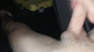 Stroking My Big Cock in the Car - Twink Webcam Solo
