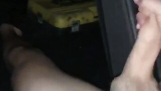 Stroking My Big Cock in the Car - Twink Webcam Solo