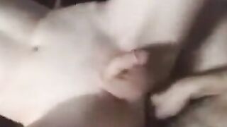 Skinny Femboi's Hairless Cock Flaps for Daddy