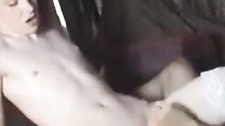 Skinny Femboi's Hairless Cock Flaps for Daddy
