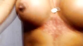 Busty Femboy Fapping Her Huge Penis