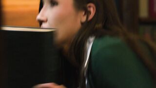 Tranny fucked friend in public library