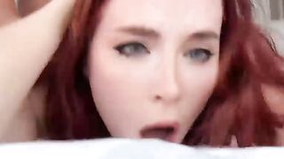 Red haired Busty Beauty Filmed Sex on Ca