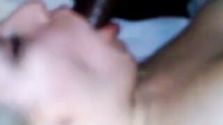 Teen GF Sucks BBC as Boyfriend Watches