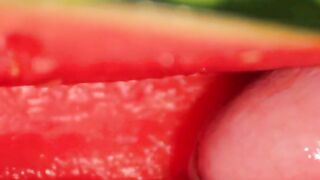 Muscular Stud Fucks and Cums on Watermelon