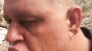Big-Cock Daddy Blowjob in the Dunes