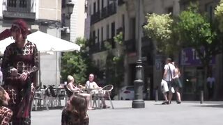 Slaves subjected to rough sex in public
