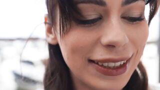 Petite Renee Rose oozes with pussy juices while hung Charles Dera fucks her