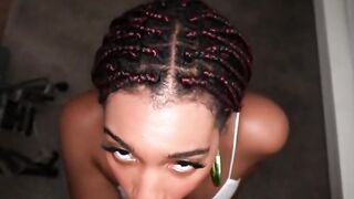 Black graffiti chick busted on site and picked up