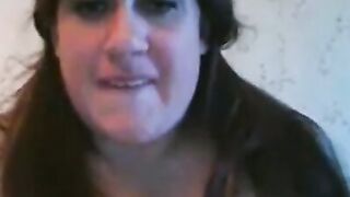 BBW with Big Tits Plays with Sex Toy on Webcam
