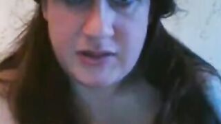 BBW with Big Tits Plays with Sex Toy on Webcam