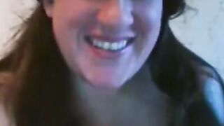 BBW with Big Tits Plays with Sex Toy on Webcam