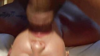 Hot Latina teen gives a perfect blowjob