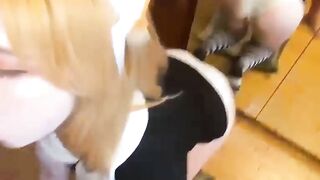 Redhead Deepthroat Big Cock and Sex Toy
