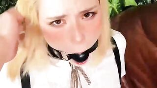 Facefuck and Hard Doggystyle Fuck Bondage Sex