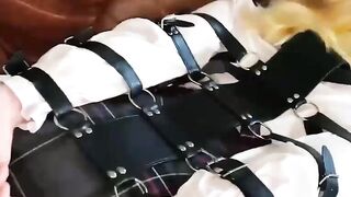 Facefuck and Hard Doggystyle Fuck Bondage Sex