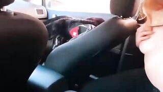 Redhead Suck Dick Taxi Driver and Cum Sw