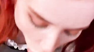 Sexy Student in Pantyhose Footjob and Ha