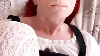 Sexy Student in Pantyhose Footjob and Ha