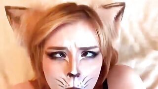 Cute Redhead Fox Deepthroat and Hard Fu