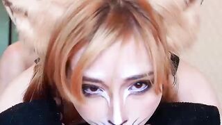 Cute Redhead Fox Deepthroat and Hard Fu