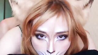 Cute Redhead Fox Deepthroat and Hard Fu