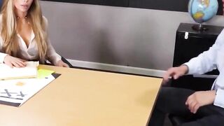 Nicole Aniston fucking in the desk with her