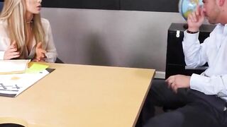 Nicole Aniston fucking in the desk with her