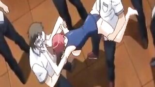 Hot busty teens having intense sex