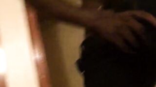Horny big ass teen swallowed white cock