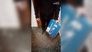 Cheating Ex-Wifey Filthy Talk & Fucks Delivery Guy with Cream Pie