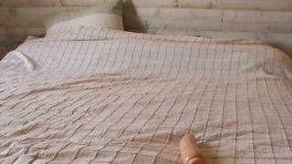 Sylvie dismantles her pussy with sex vibrators, all alone, inside front